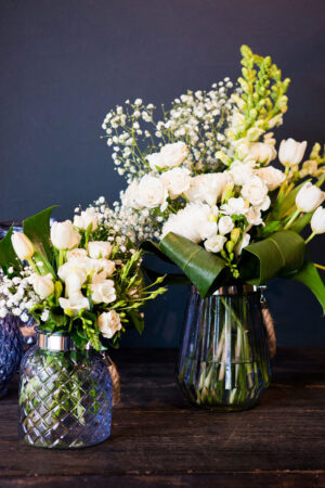 designer vase seasonal flower gift