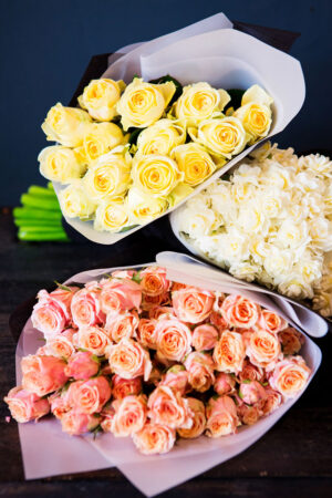 massed seasonal blooms gift bouquet